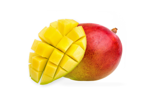mango met wit achtergrond, exotisch fruit
