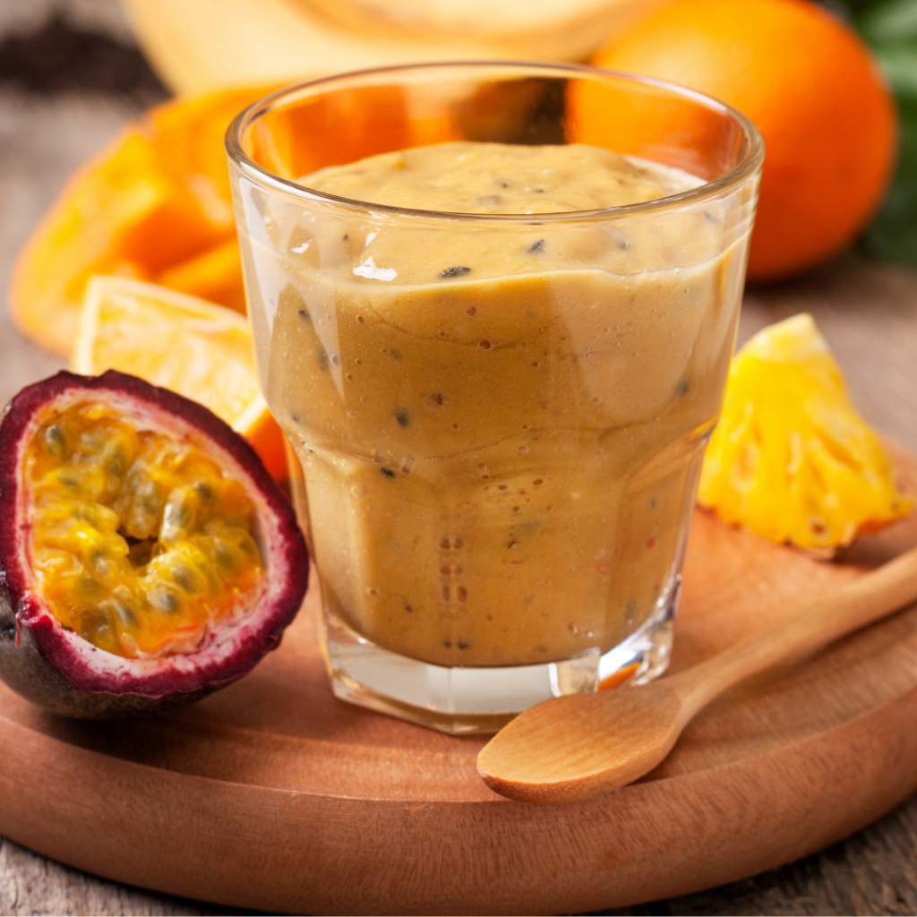 passievrucht, ananas smoothie