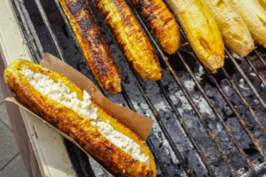 Gefrituurde bakbanaan met kaas (Maduro)